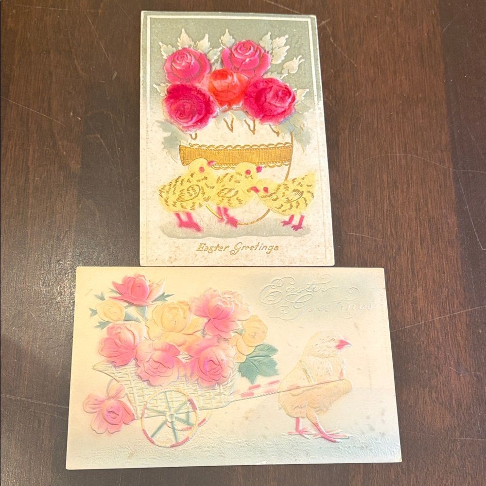 Vintage Embossed Easter Postcards